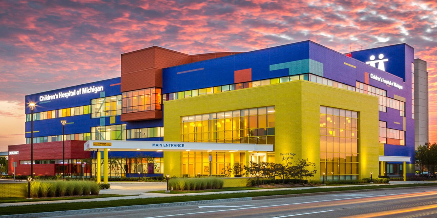 A children’s hospital inspired by building blocks.